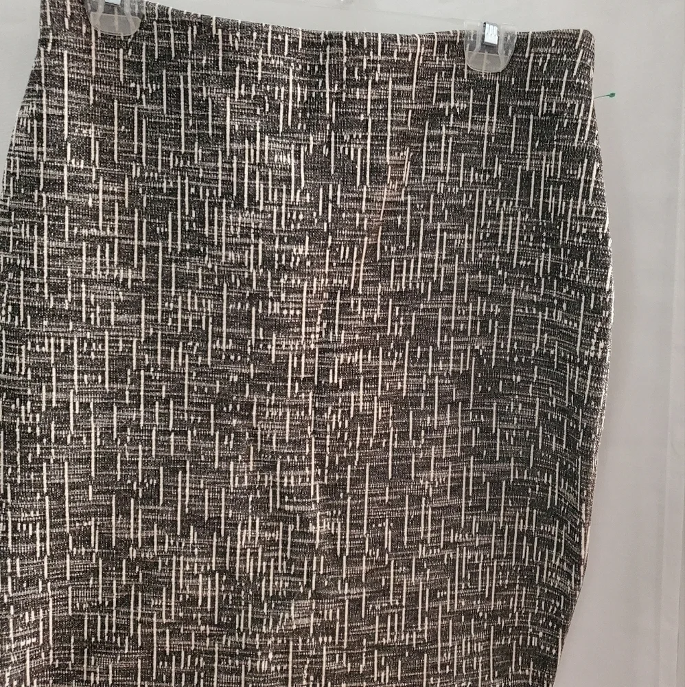 M&S Collection A Line Stripes Gray Pencil skirt Size 10
